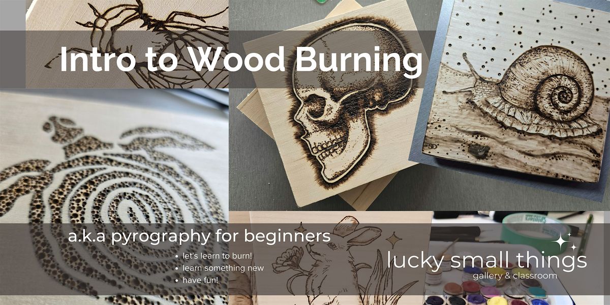 Intro to Wood Burning aka Pyrography for Beginners -Level 1