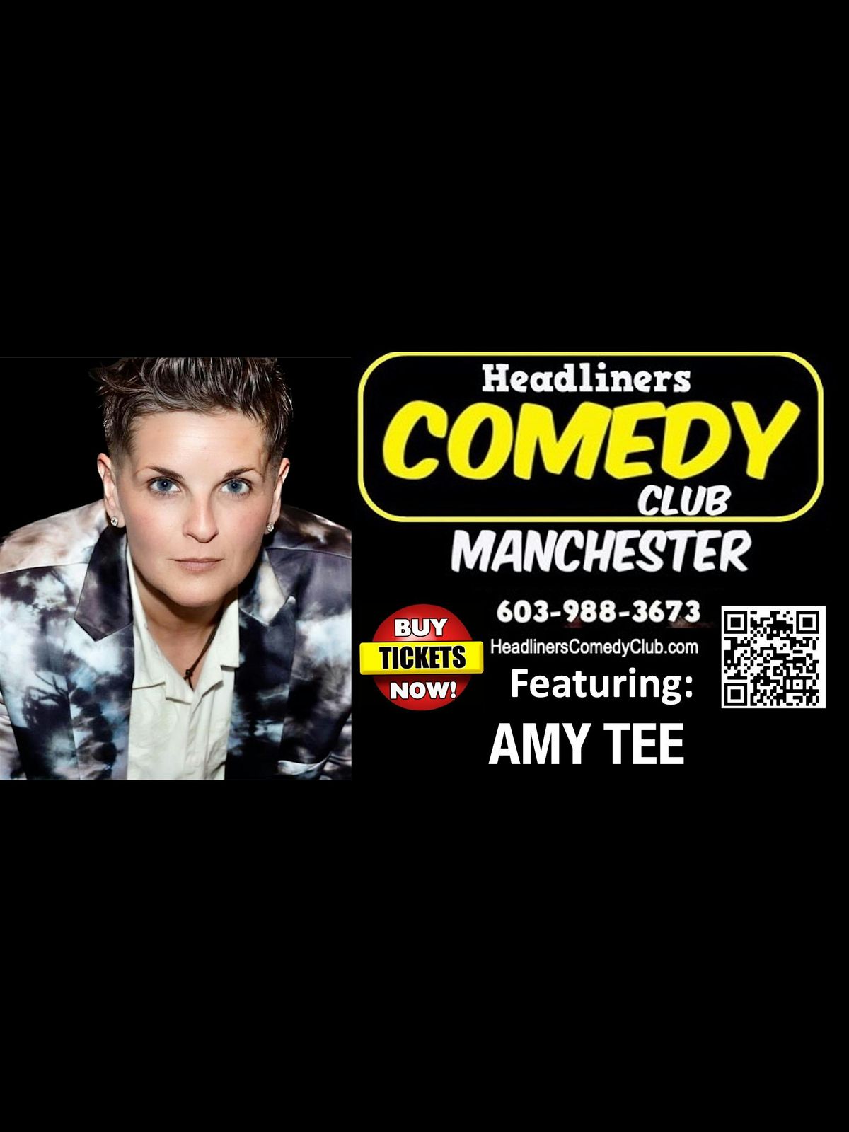 Comedian AMY TEE in Manchester NH