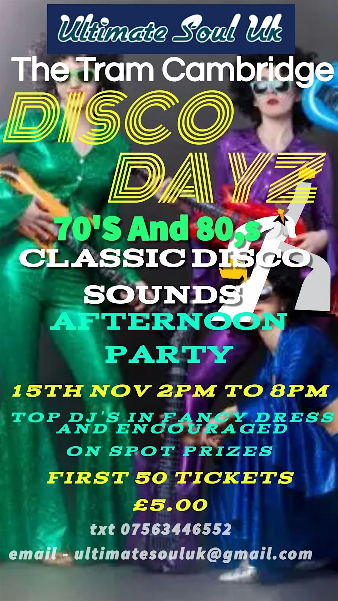 DISCO DAYZ 70S AND 80S Afternoon Disco party