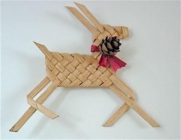 December Adult Take & Make Kits-Scandanavian Woven Reindeer