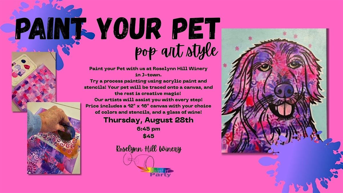 Paint your Pet - pop art style