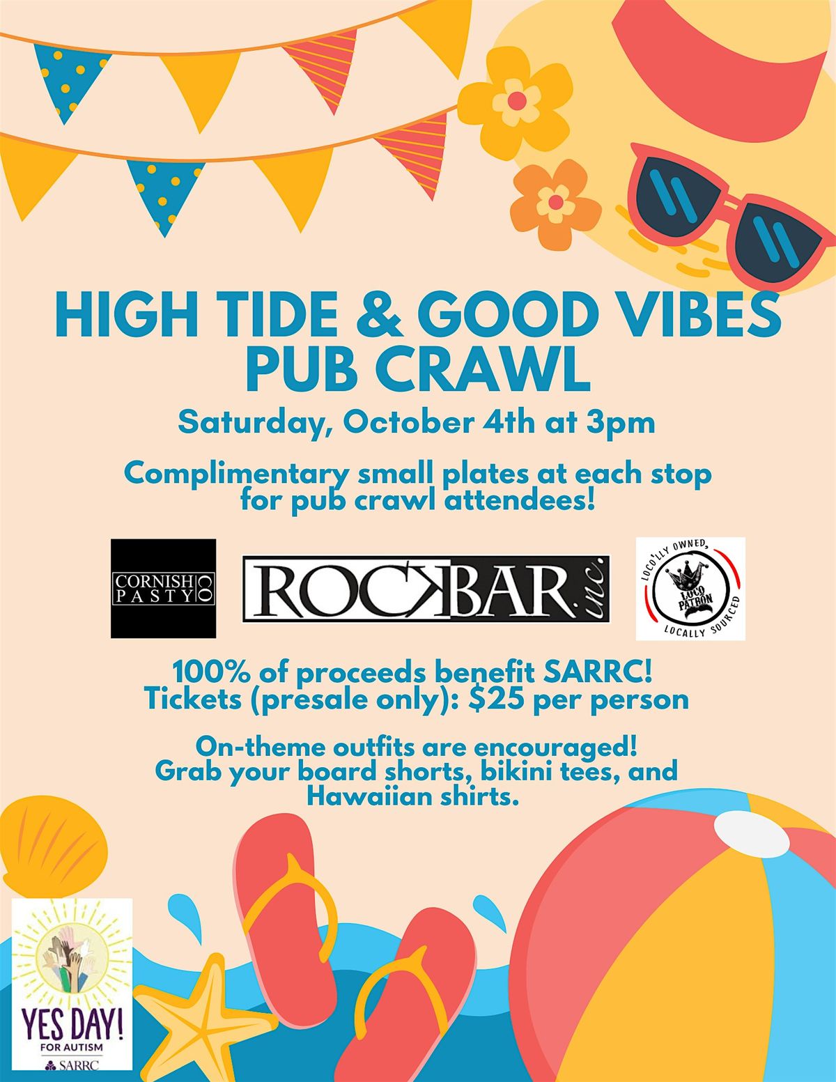 High Tide & Good Vibes Pub Crawl
