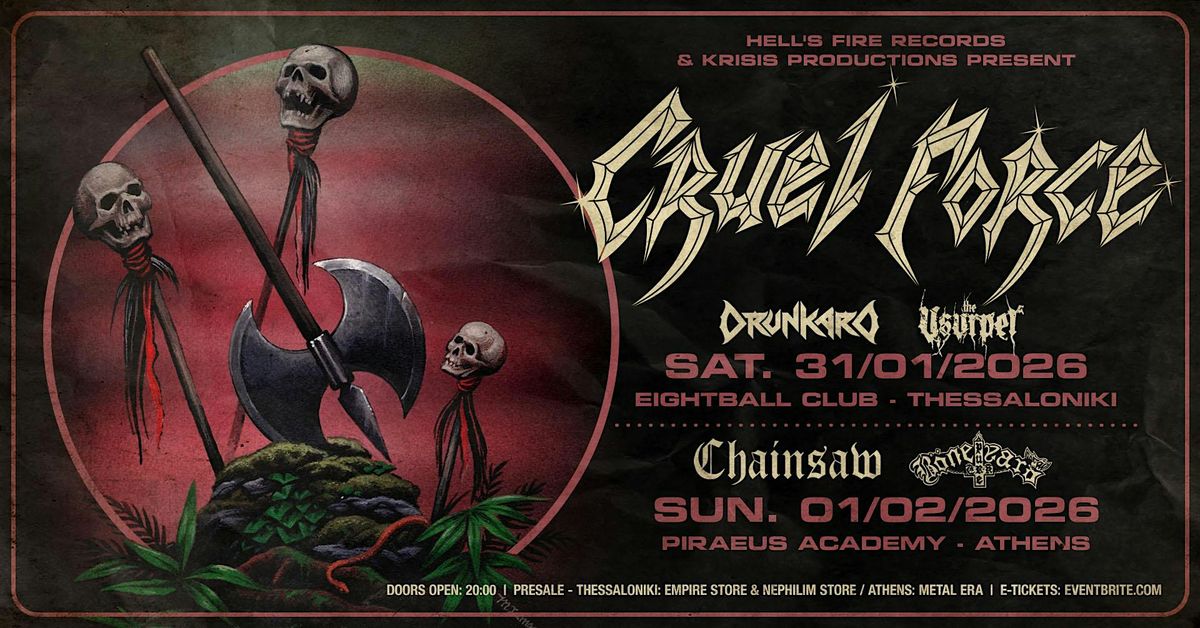 CRUEL FORCE Live in Thessaloniki with DRUNKARD & USURPER