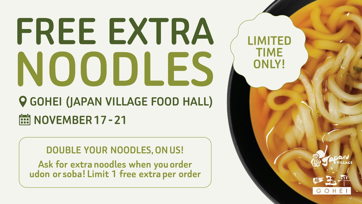 Free Extra Noodles