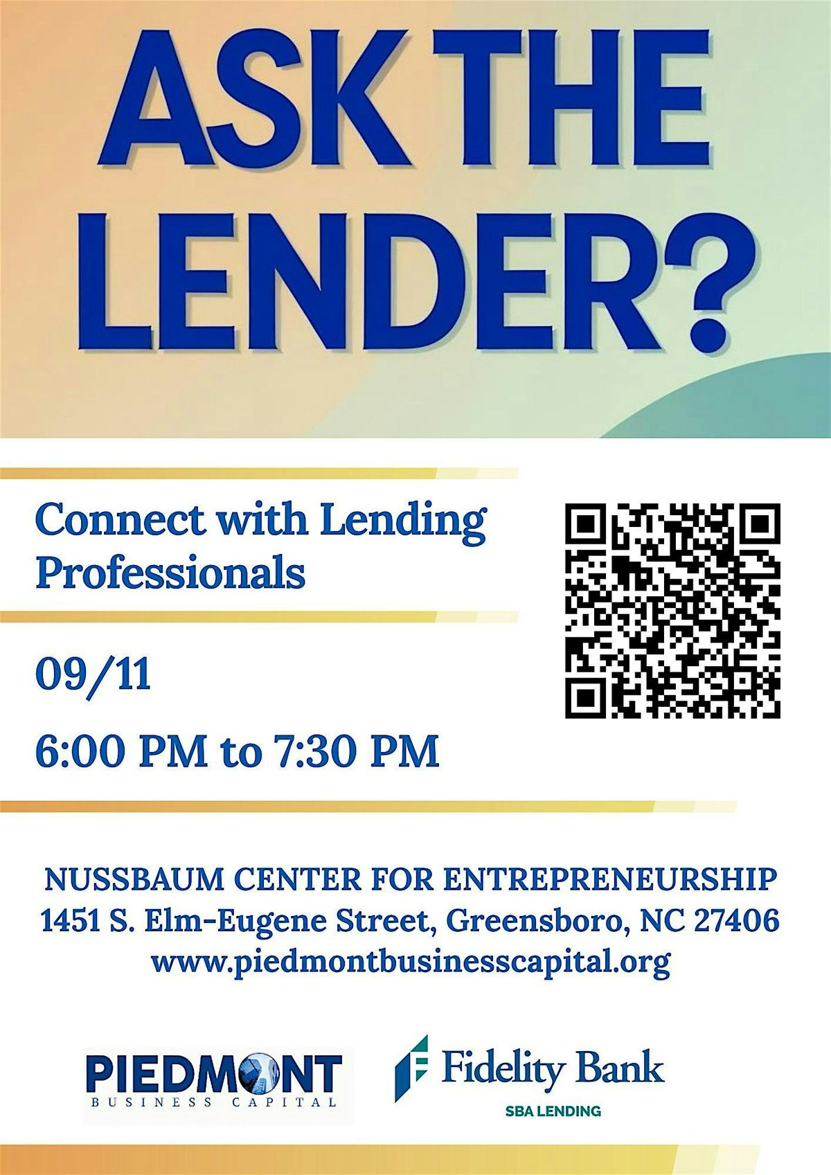 "Ask the Lender"