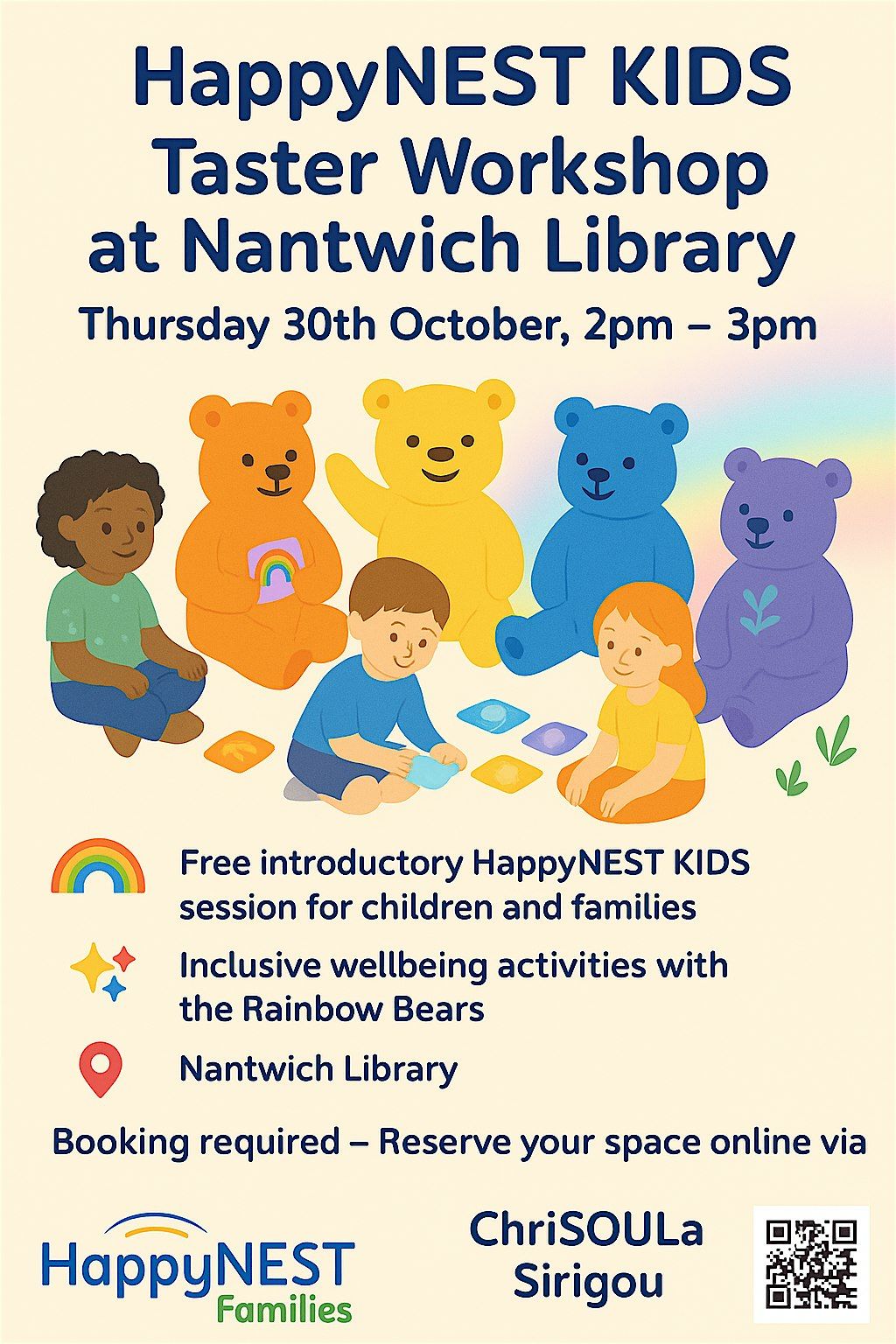 HappyNEST KIDS Taster Workshop at Nantwich Library