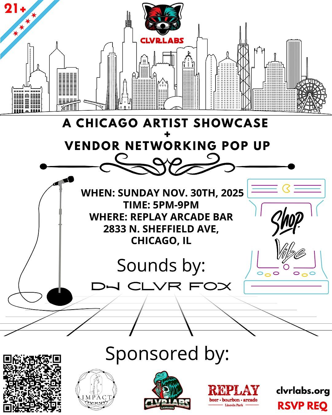 CLVR Labs\u2122 Presents: Chicago Artist Showcase + Vendor Networking Pop-Up
