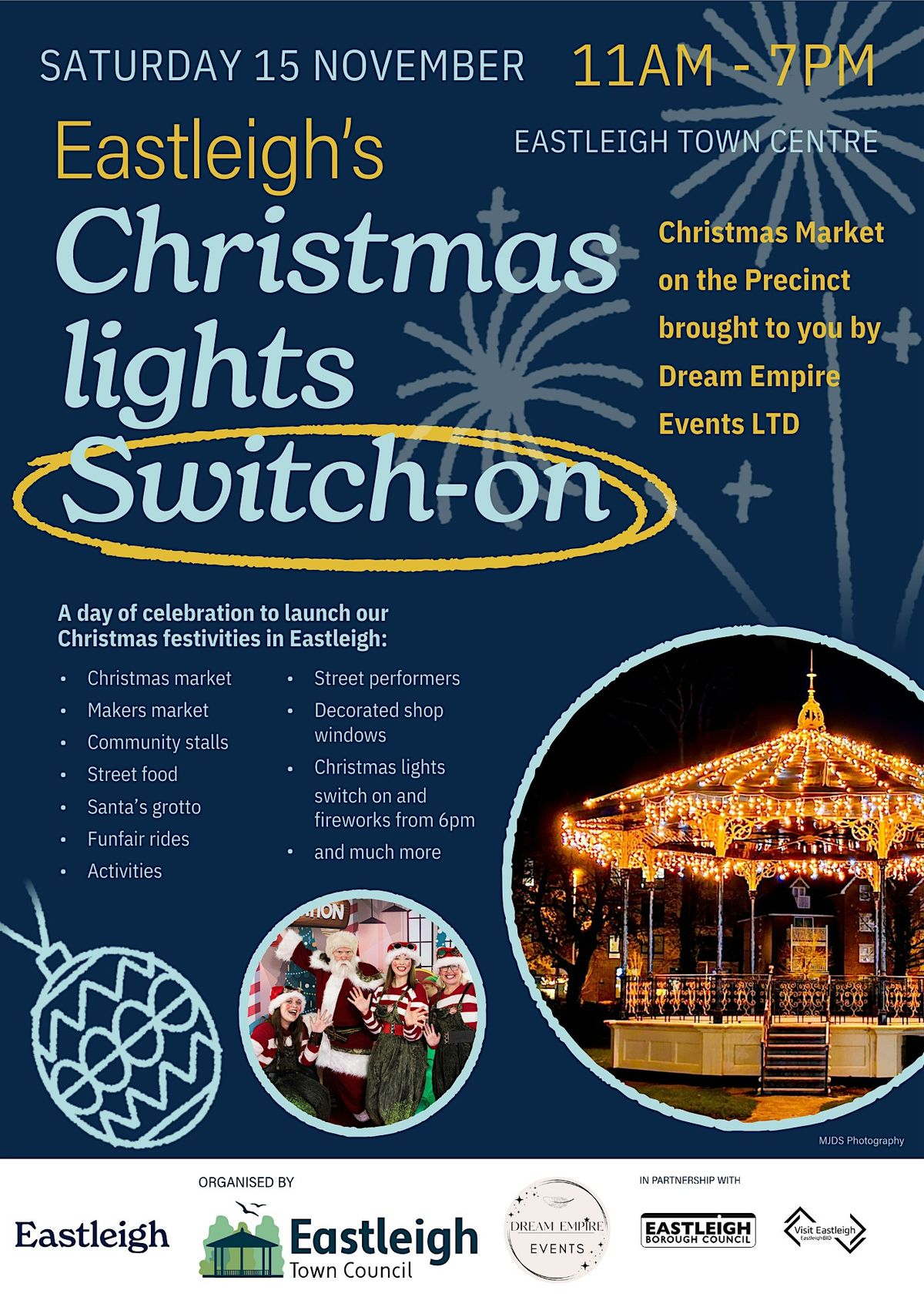 Christmas Market at Eastleigh Town Centre Christmas Light Switch On