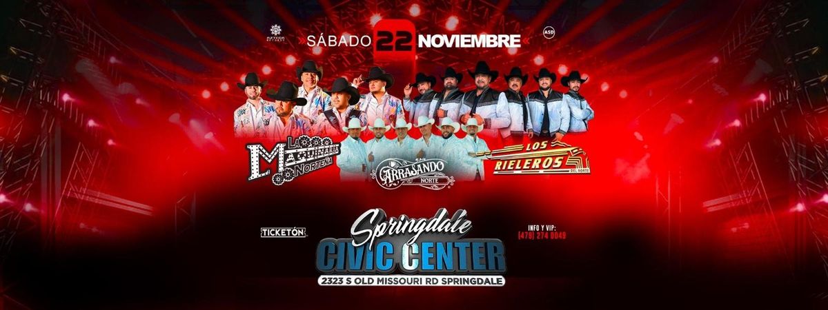 LA MAQUINARIA , LOS RIELEROS , ARRASANDO , SPRINGDALE 