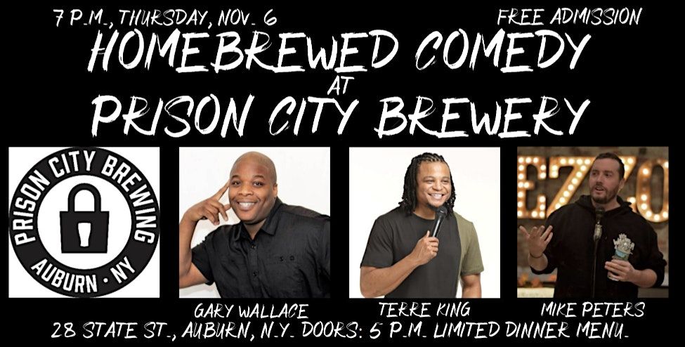 Homebrewed Comedy at Pr*son City Brewery