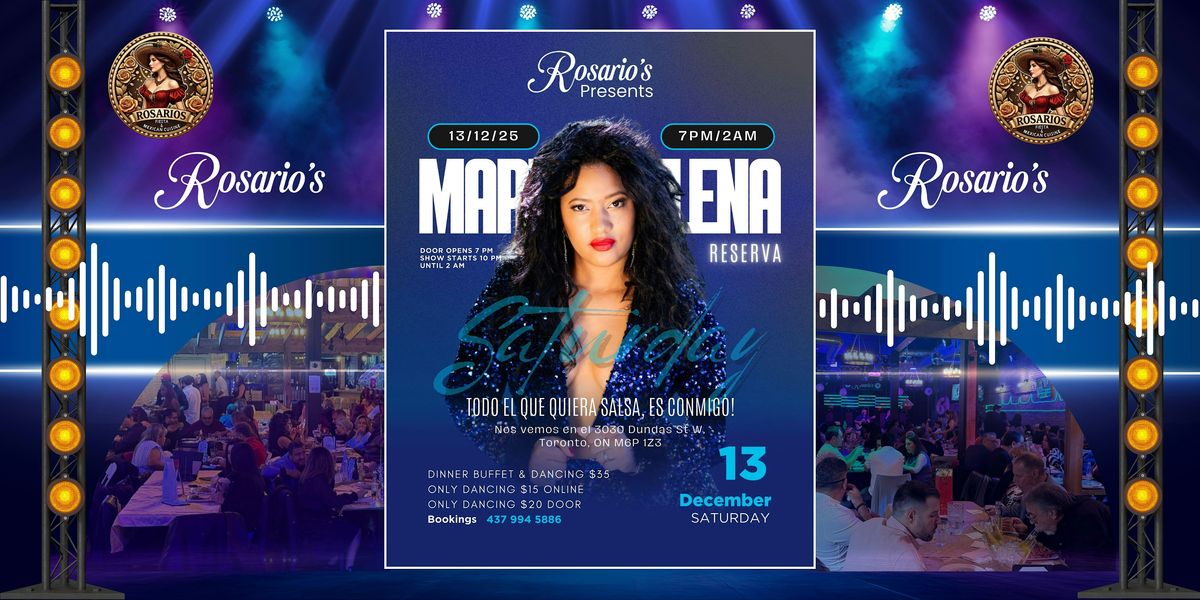 Rosario\u2019s Presents: MARTHA ELENA \u2013 Salsa Night! - December 13
