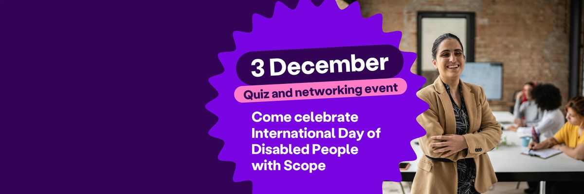 Quiz and networking event for International Day of Disabled People (Leeds)
