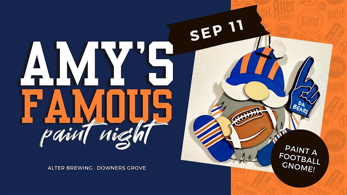 Amy's Famous Football Paint Night
