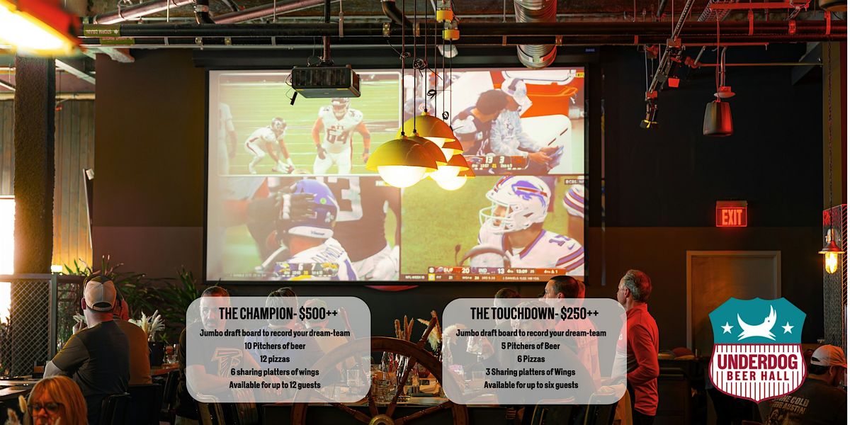 HOST YOUR FANTASY FOOTBALL DRAFT PARTY WITH UNDERDOG