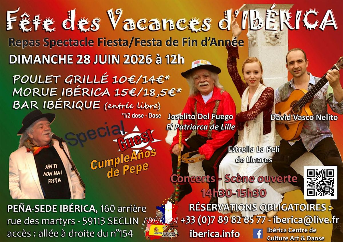 F\u00eate de fin d'ann\u00e9e Repas Spectacle Espagnol Flamenco Gypsy