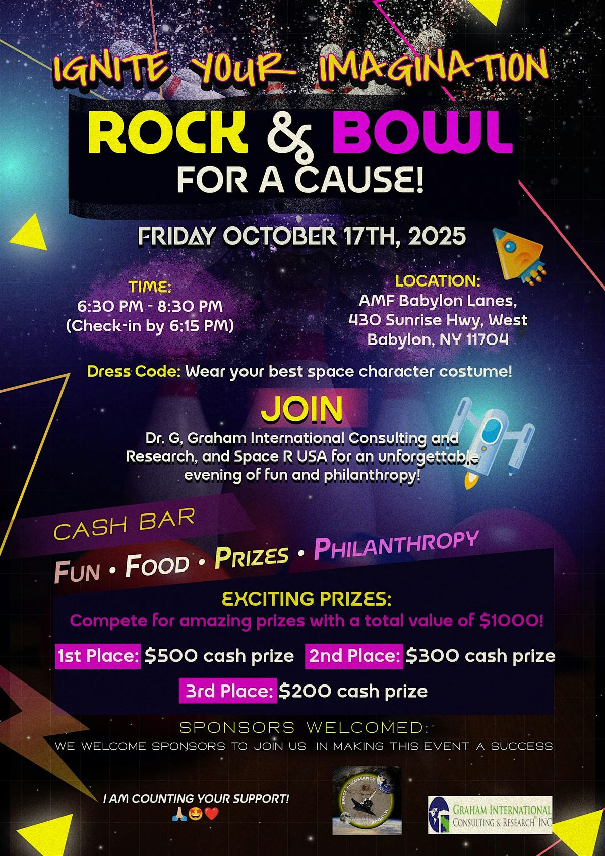 Ignite Your Imagination! Rock & Bowl For A Cause!