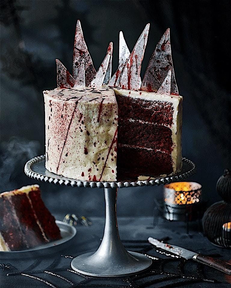 Bloody Glass Halloween Cake Class