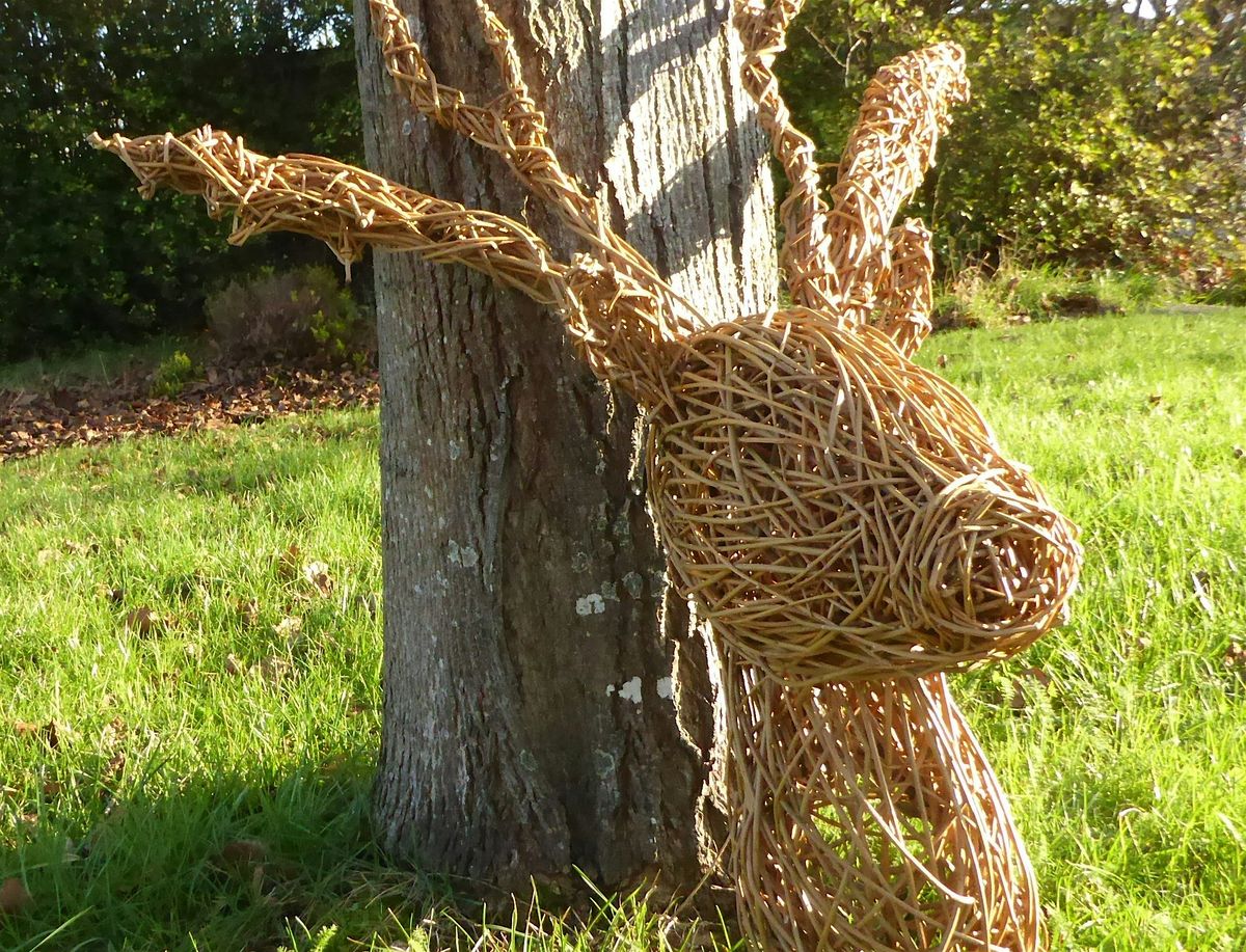 Willow deer stag head workshop Winchester