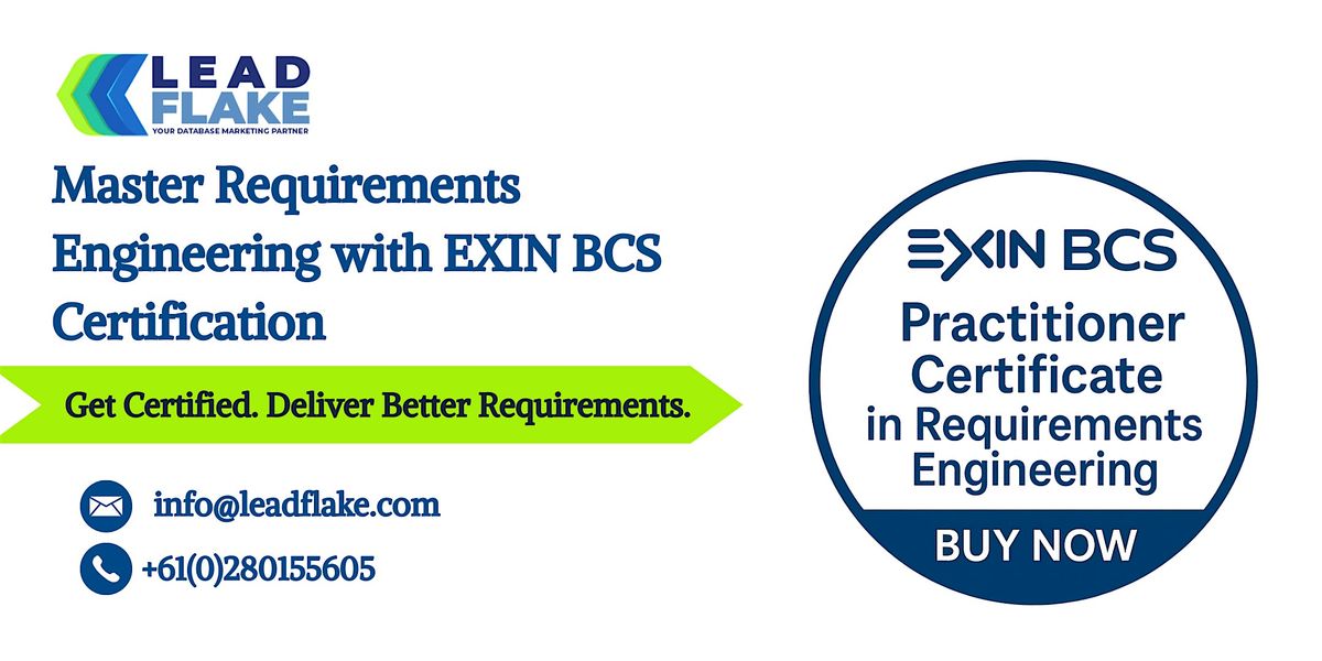EXIN BCS Practitioner Certificate in Requirements Engineering - Wellington