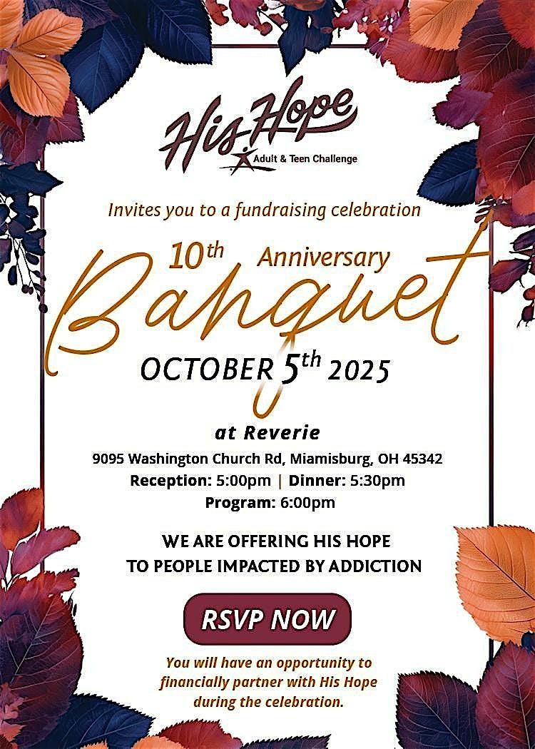 2025 His Hope 10th Anniversary Banquet