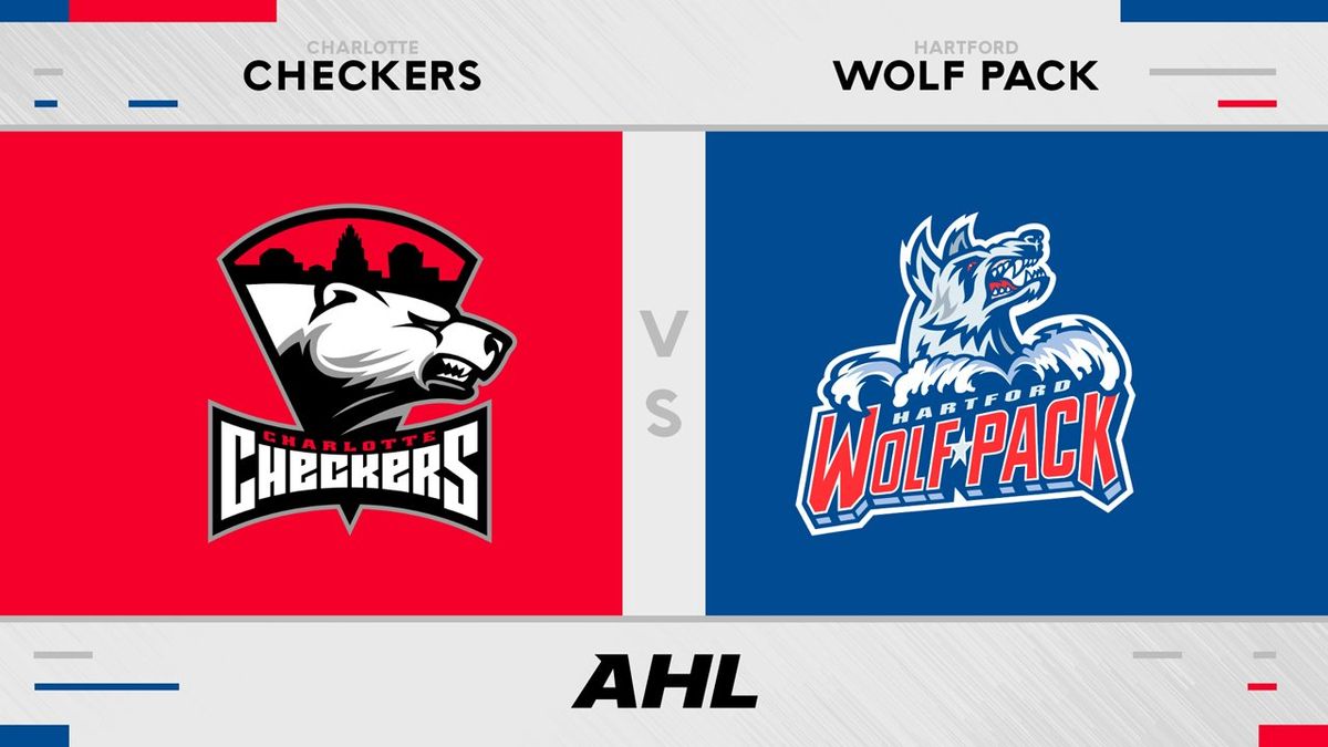 Hartford Wolf Pack at Charlotte Checkers at Bojangles Coliseum