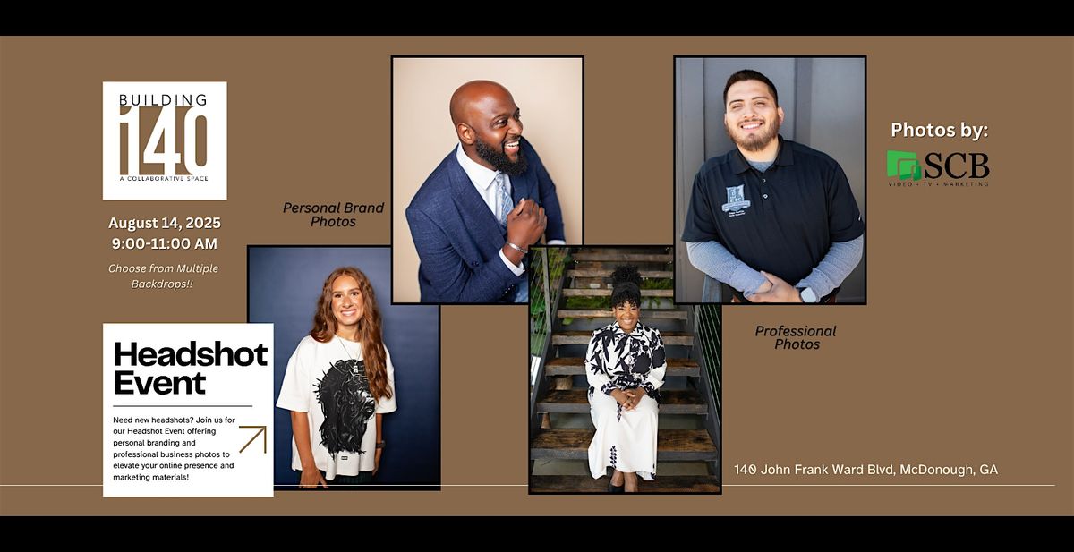 August 2025 Headshot & Bio Video Event