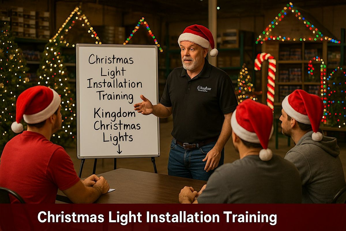 Christmas Light Installation and Landscape Lighting Training \/ Networking