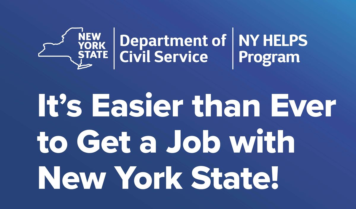 Rochester Workshop to learn about Civil Service Careers and NY HELPS