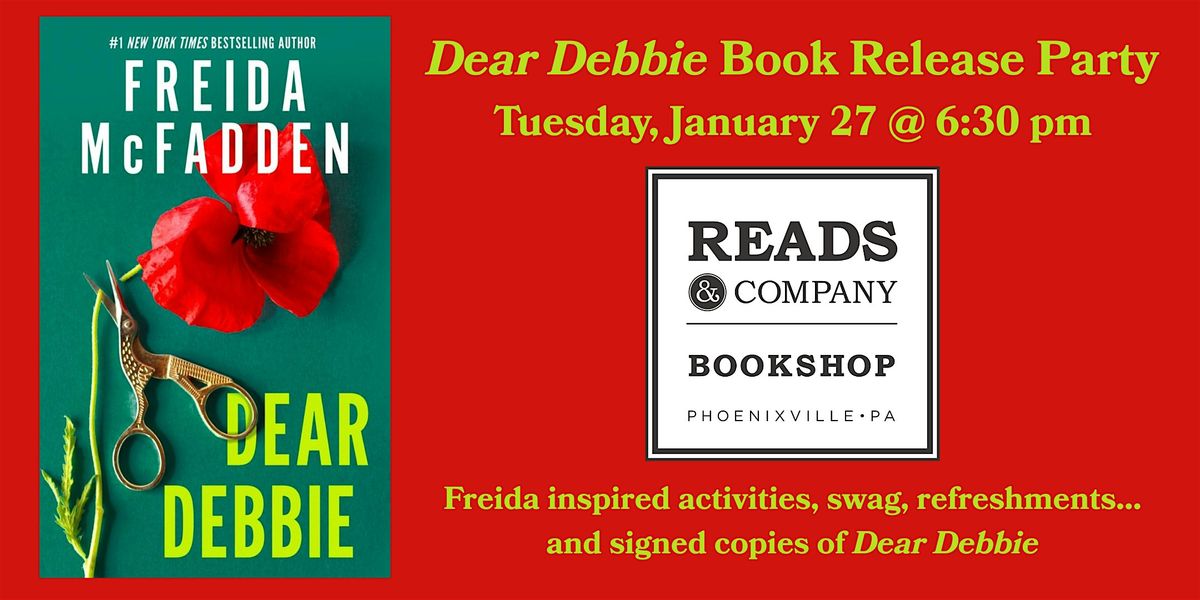 Dear Debbie by Freida McFadden: Book Release Celebration
