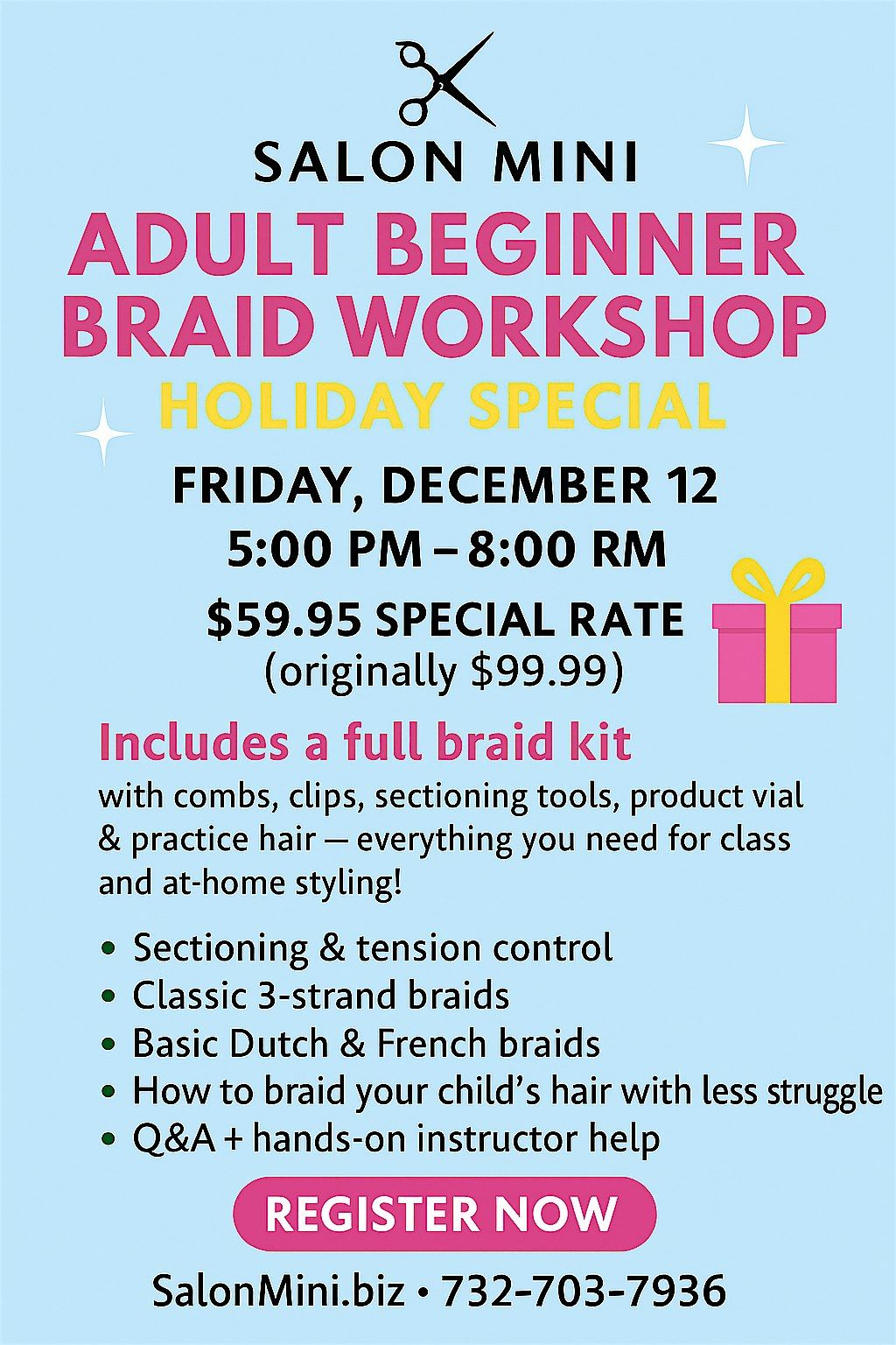 Adult Beginner Braid Workshop