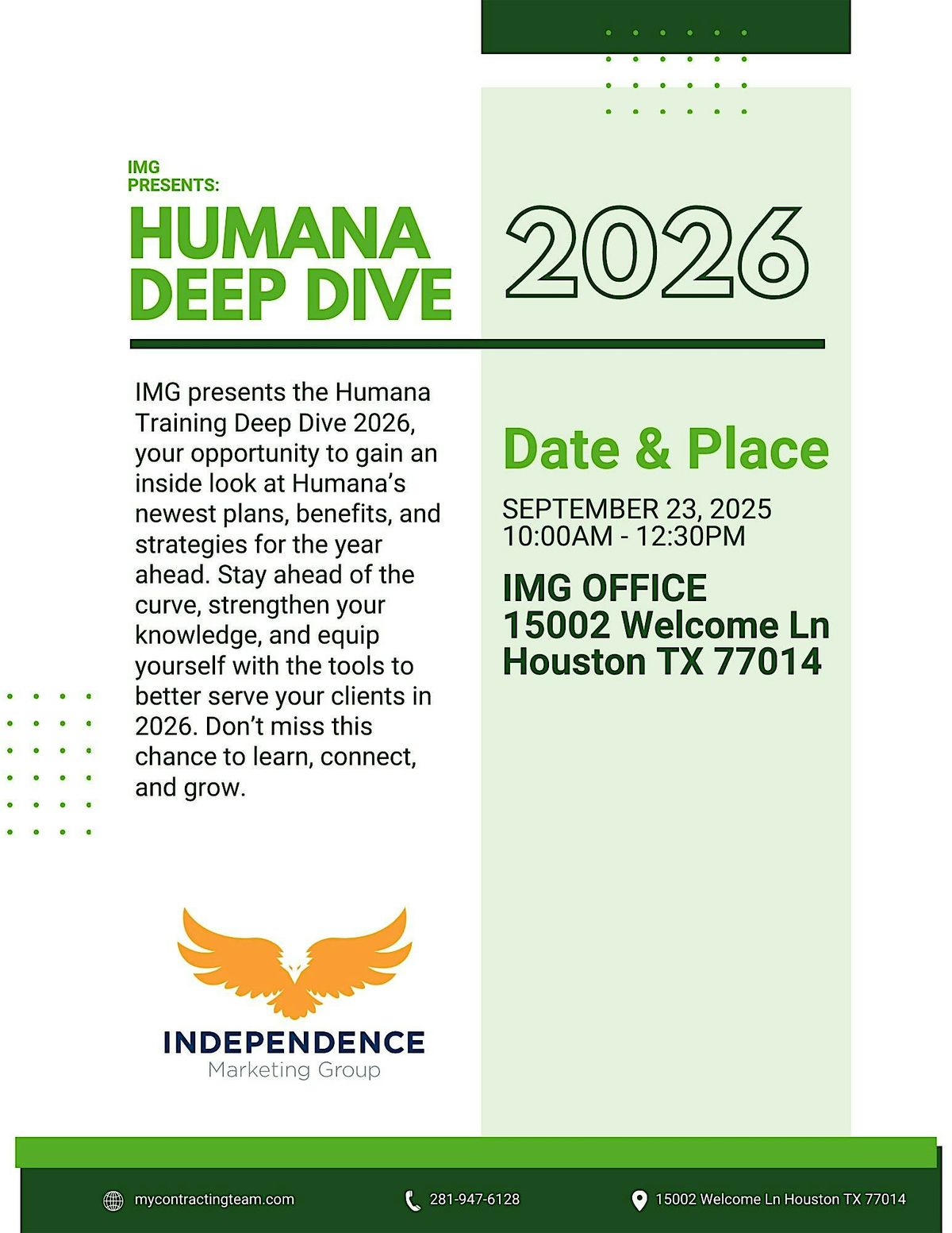 IMG Presents: Humana Deep Dive 2026