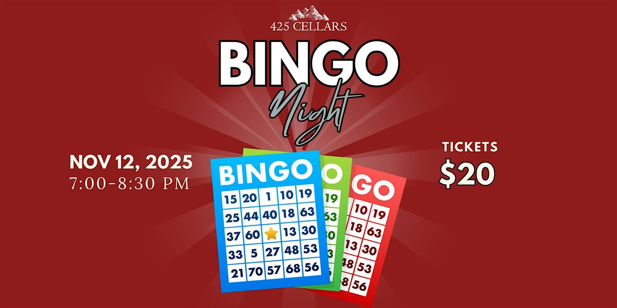 Wine and Bingo Night @ 425 Cellars