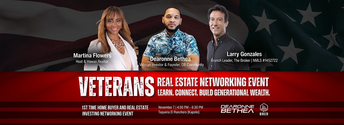 Happy Veterans Day! | Free Real Estate Investing Networking Event