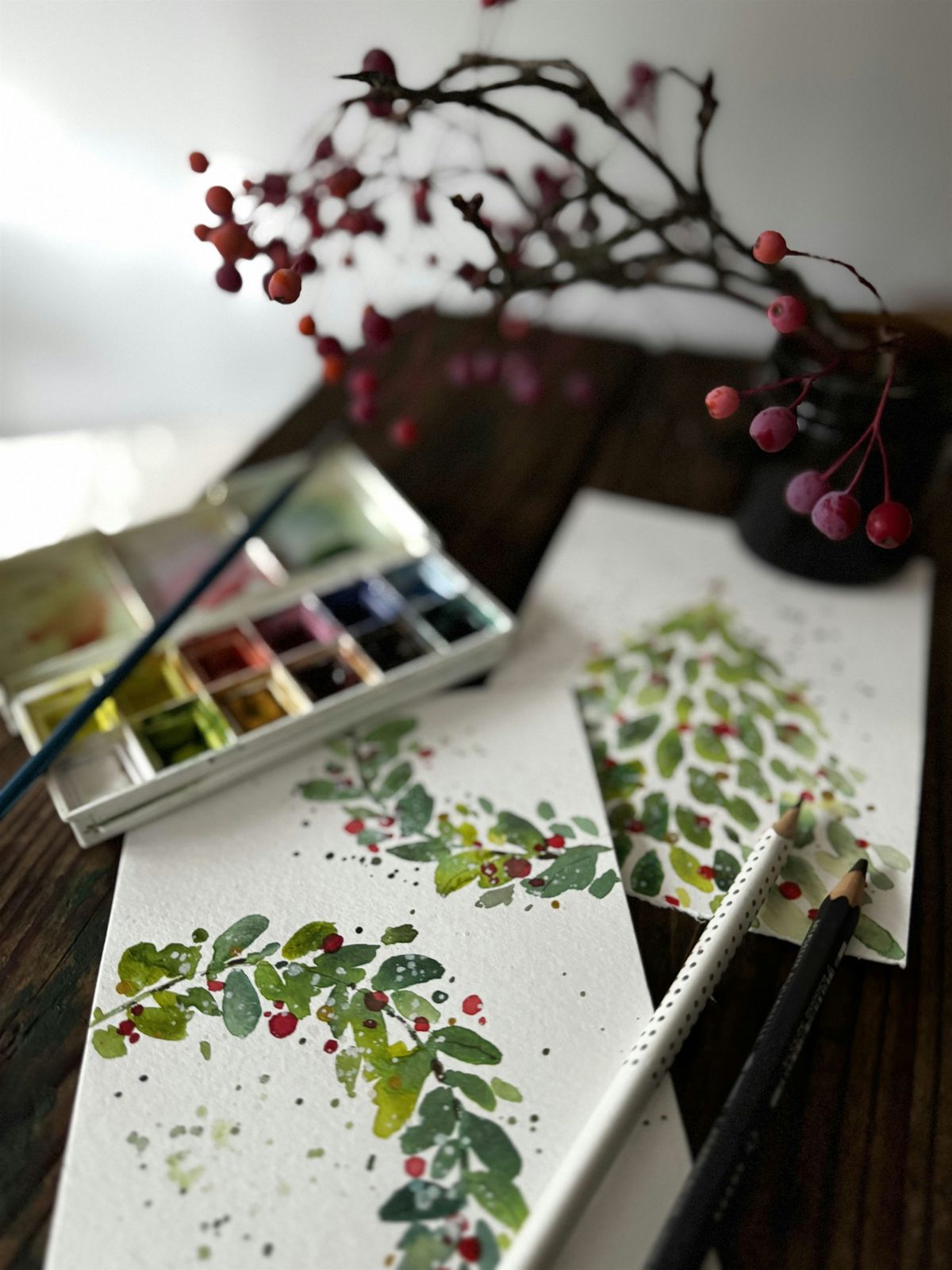Holiday Watercolour Painting with Liana I Sat, Dec, 20 I 9 - 10:30 am