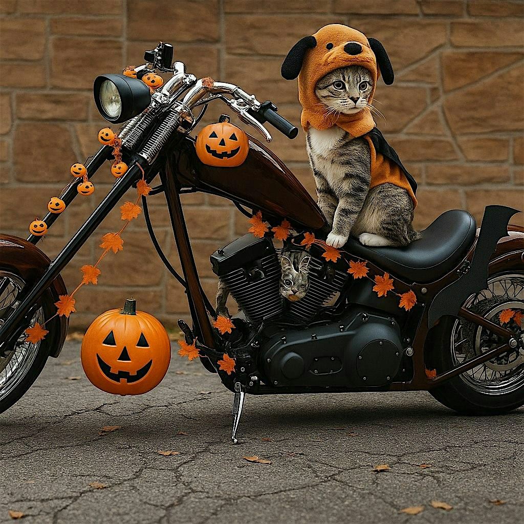 Motorcycle Halloween Decoration Contest