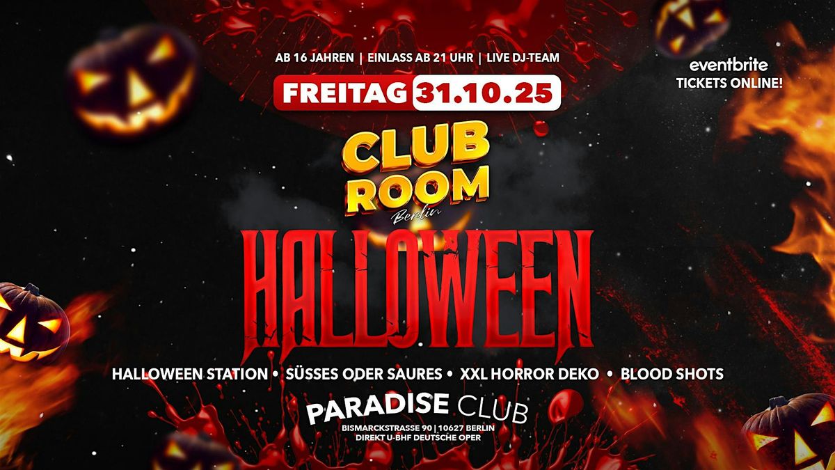 Halloween 16+ Party Berlin by Club Room