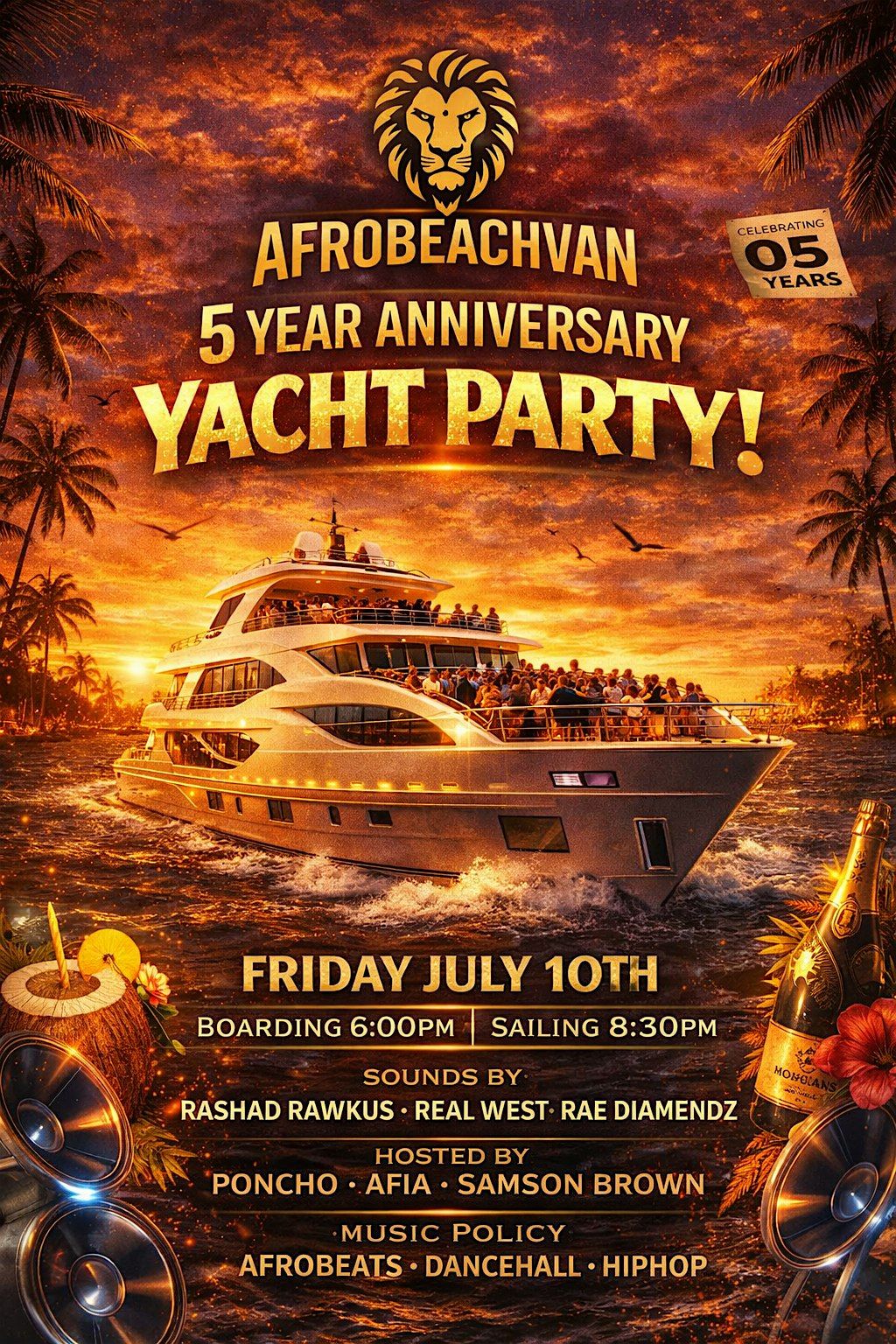 5 Year Anniversary Yacht Party!