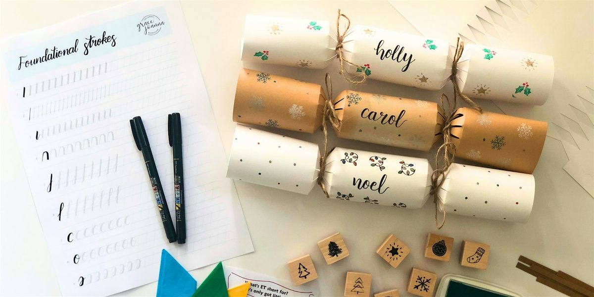 Calligraphy Christmas Crackers - The Bothy Shipley