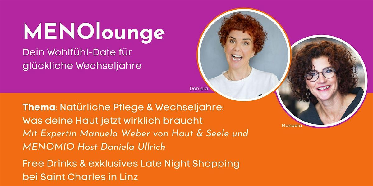 MENOlounge \u2013 Dein Wohlf\u00fchl-Date f\u00fcr gl\u00fcckliche Wechseljahre
