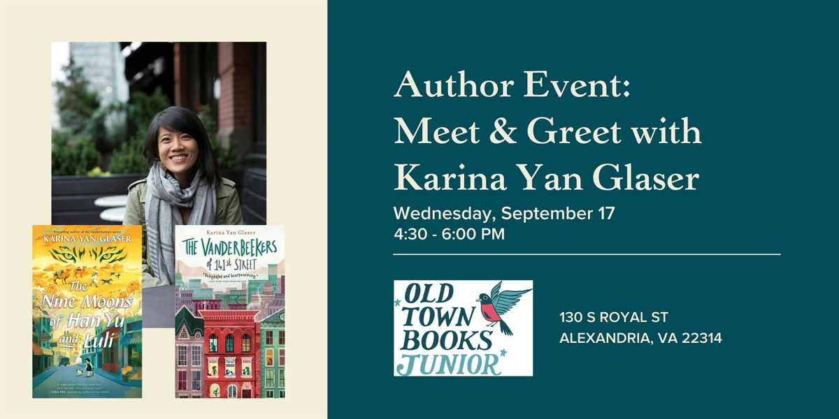 Author Event: Meet & Greet with Karina Yan Glaser