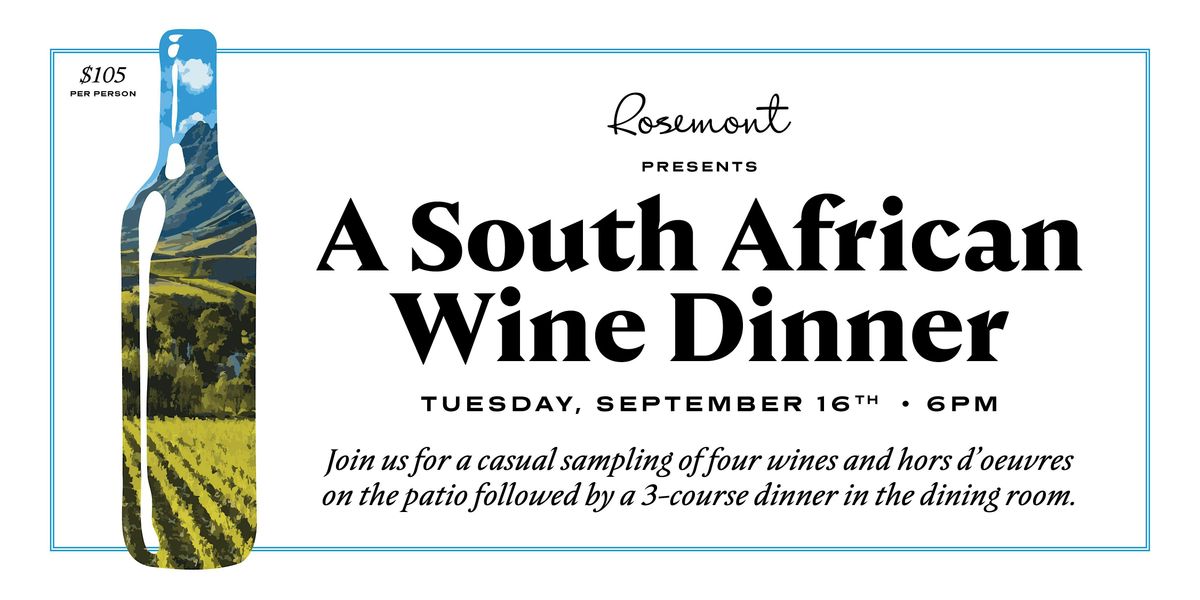 South African Wine Dinner