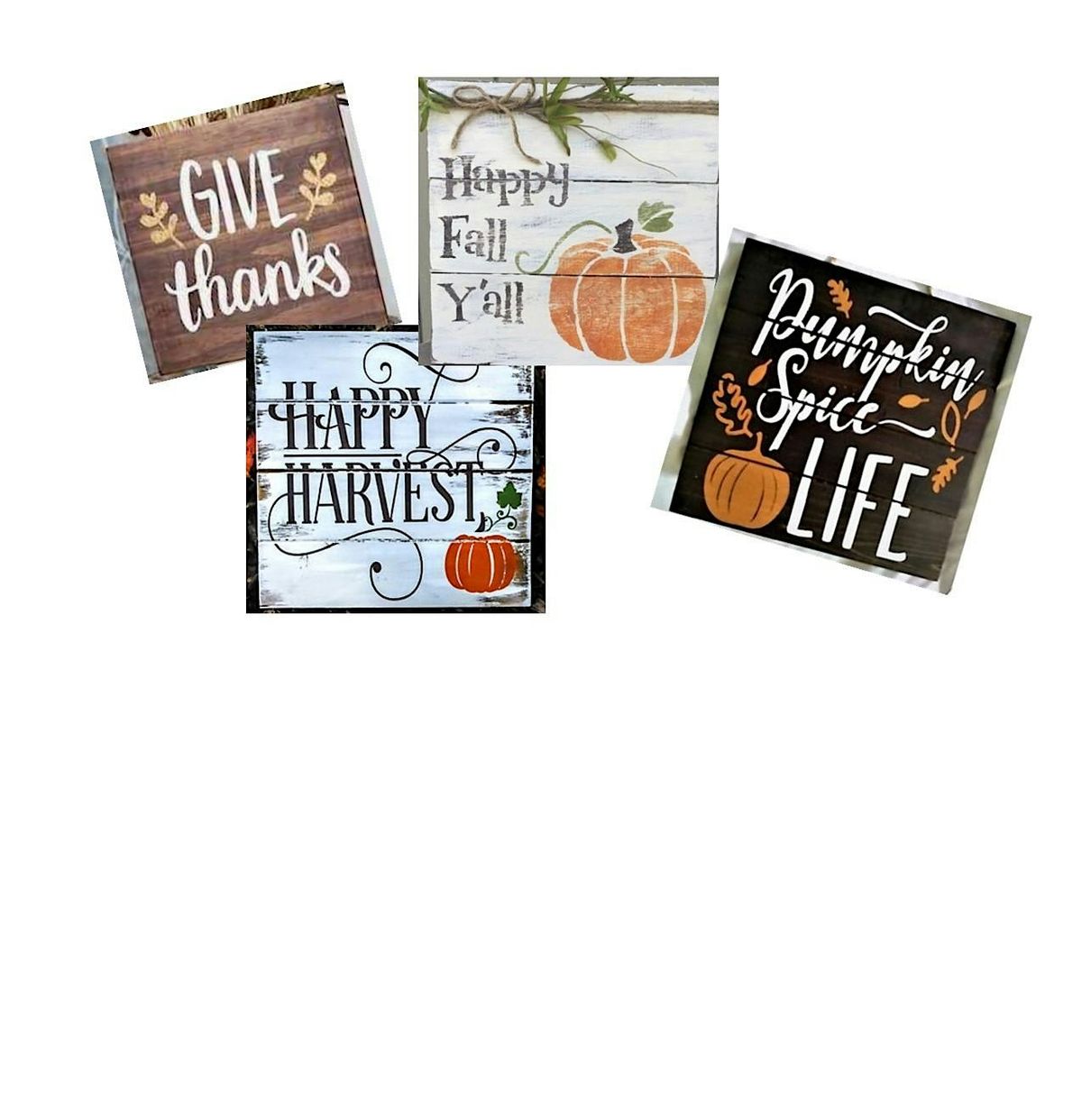 FESTIVE FALL WOOD PALLET SIGNS
