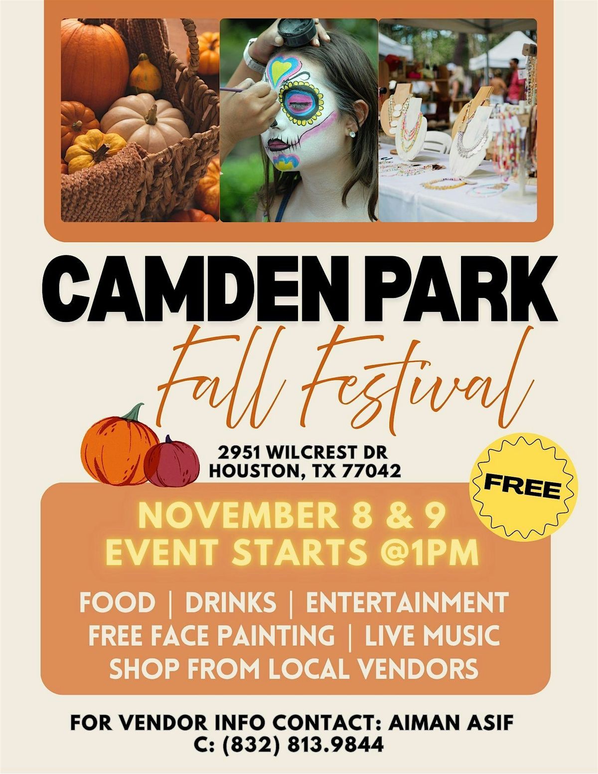 Annual FALL FESTIVAL- Camden Park