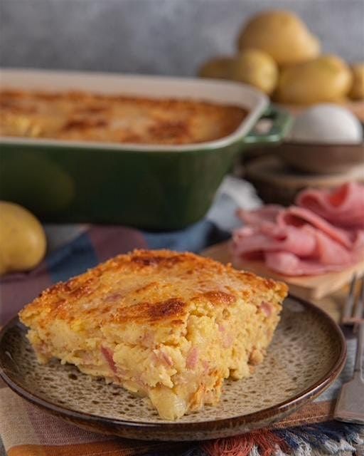 Gatto' di Patate (Potato Cake) along with Spiced Rum & Pumpkin Tiramisu