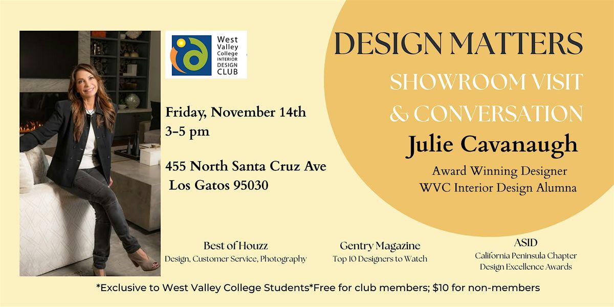 Design Matters Showroom Visit and Conversation