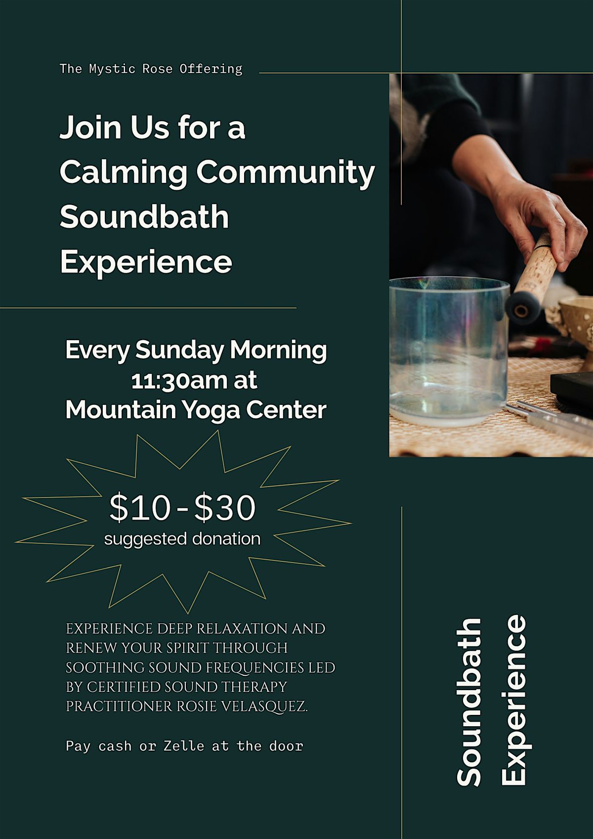 Community Soundbath at Mountain Yoga Center