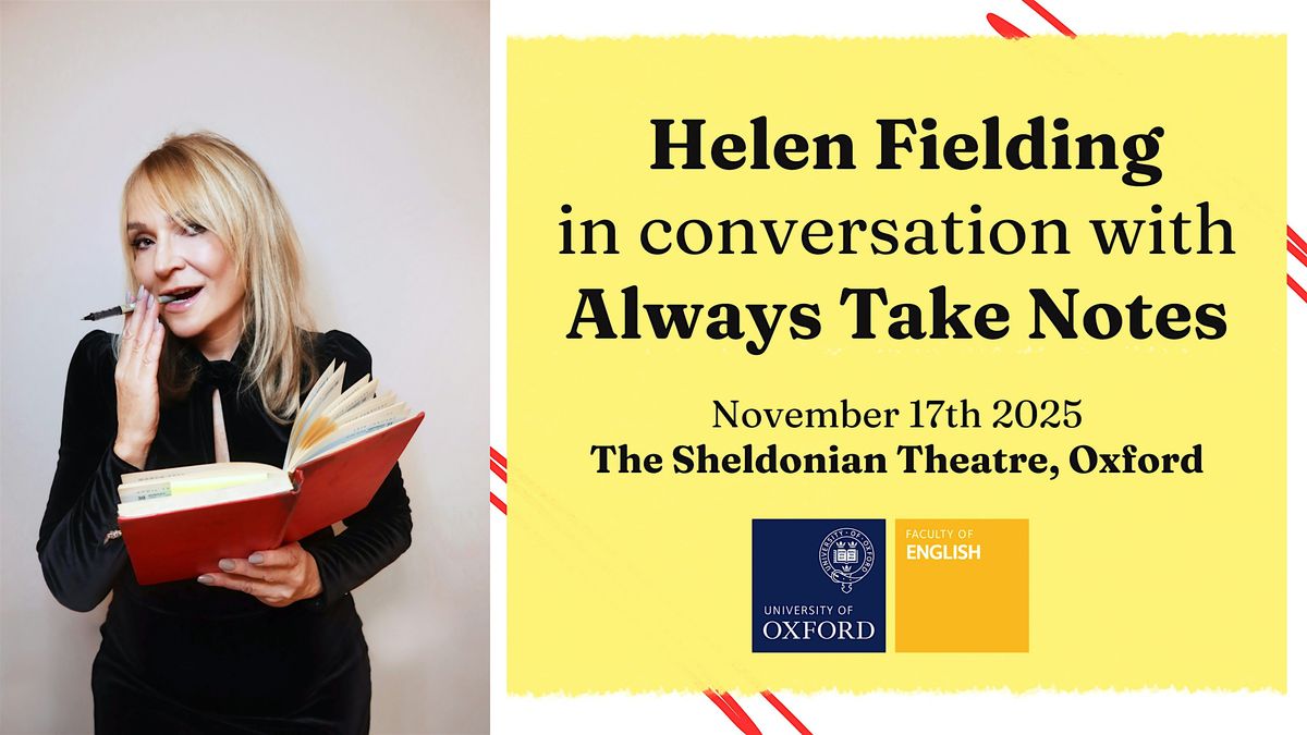 Helen Fielding in conversation with the Always Take Notes podcast