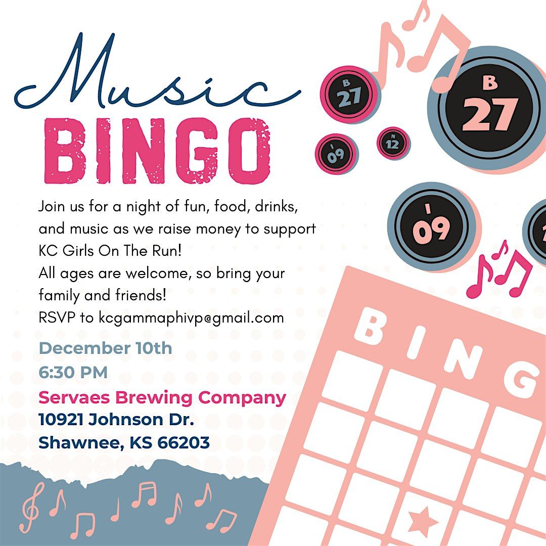 Music Bingo Benefitting Girls on the Run