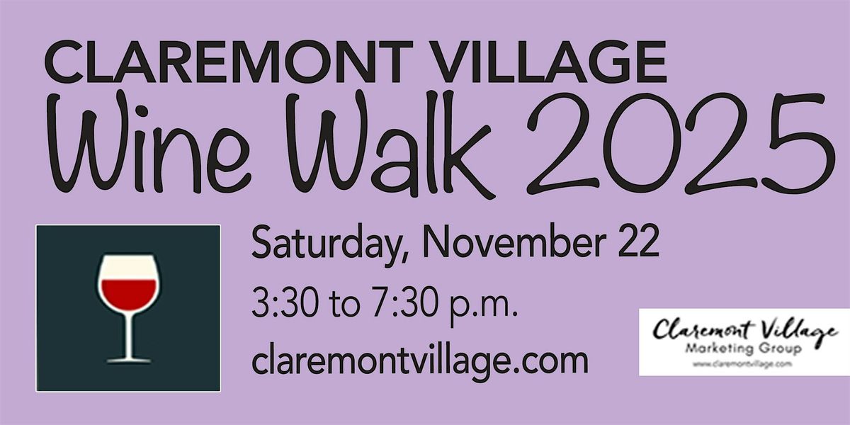 Claremont Village Wine Walk 2025