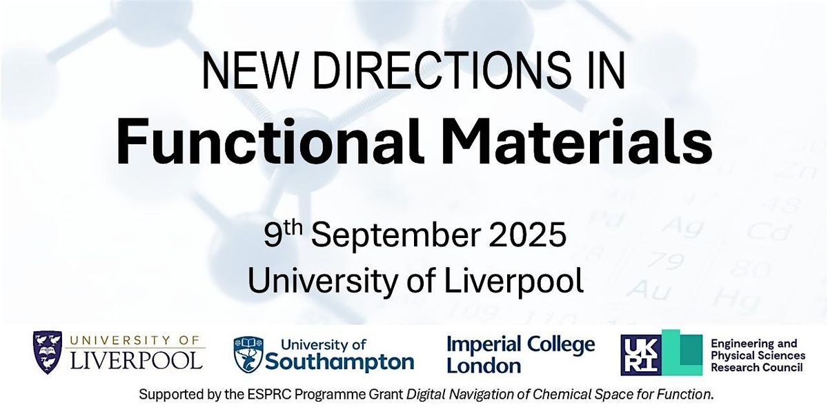 New Directions in Functional Materials